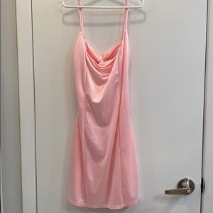 Silky pink Dress